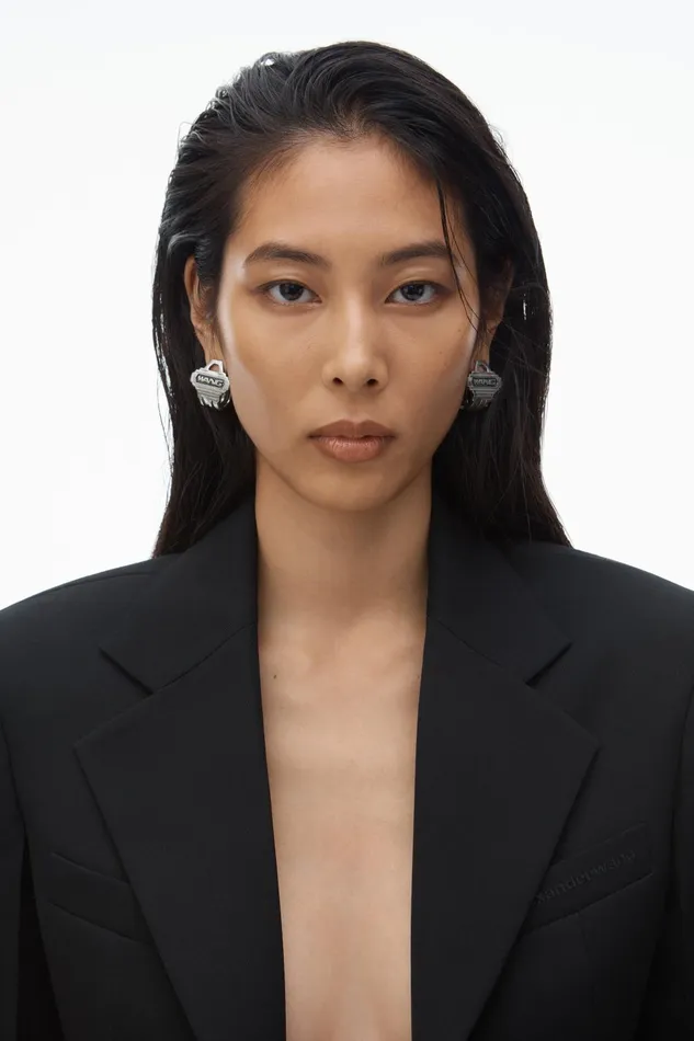 Alexander Wang Jackets Cropped Tuxedo Blazer In Wool Tailoring 8211 Women