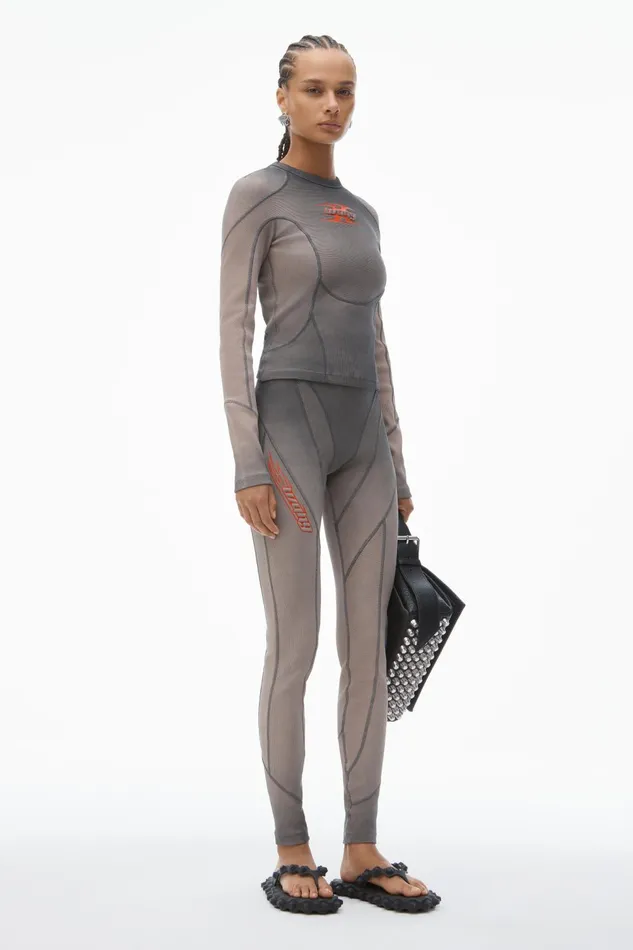 Alexander Wang Pants Blade Logo Legging 8211 Women