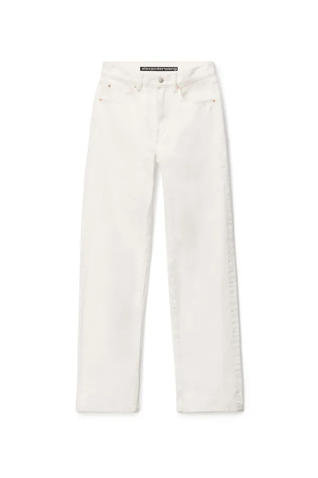 Alexander Wang Pants Ez MidRise StraightLeg Jeans 8211 Women