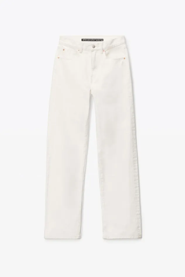 Alexander Wang Pants Ez MidRise StraightLeg Jeans 8211 Women
