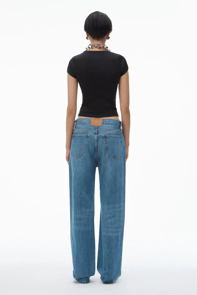 Alexander Wang Pants Ez MidRise StraightLeg Jeans 8211 Women