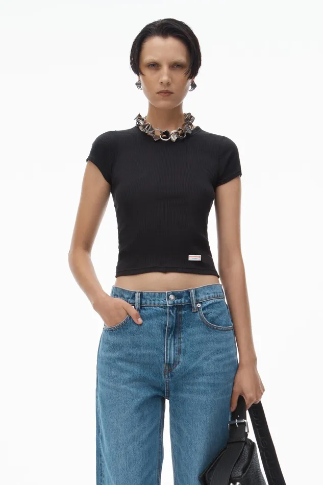 Alexander Wang Pants Ez MidRise StraightLeg Jeans 8211 Women