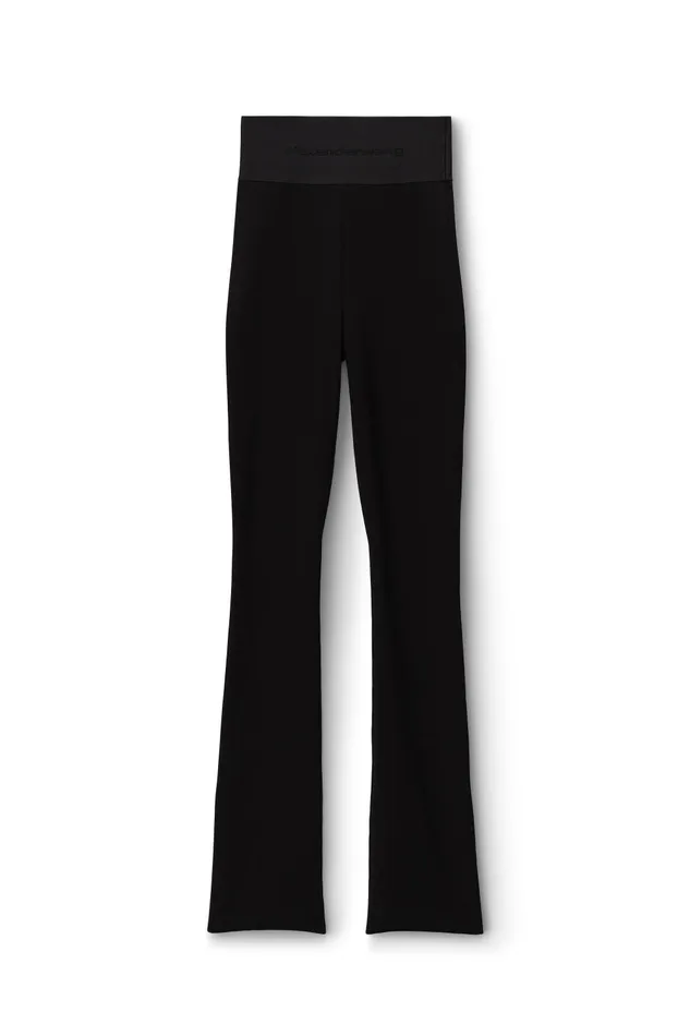 Alexander Wang Pants Logo Elastic Waistband Bootcut Pant 8211 Women