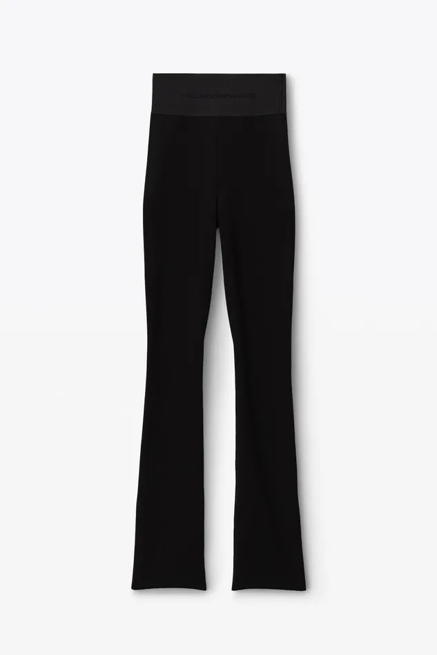 Alexander Wang Pants Logo Elastic Waistband Bootcut Pant 8211 Women