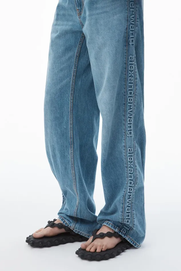 Alexander Wang Pants LogoEmbossed Balloon Jeans 8211 Women