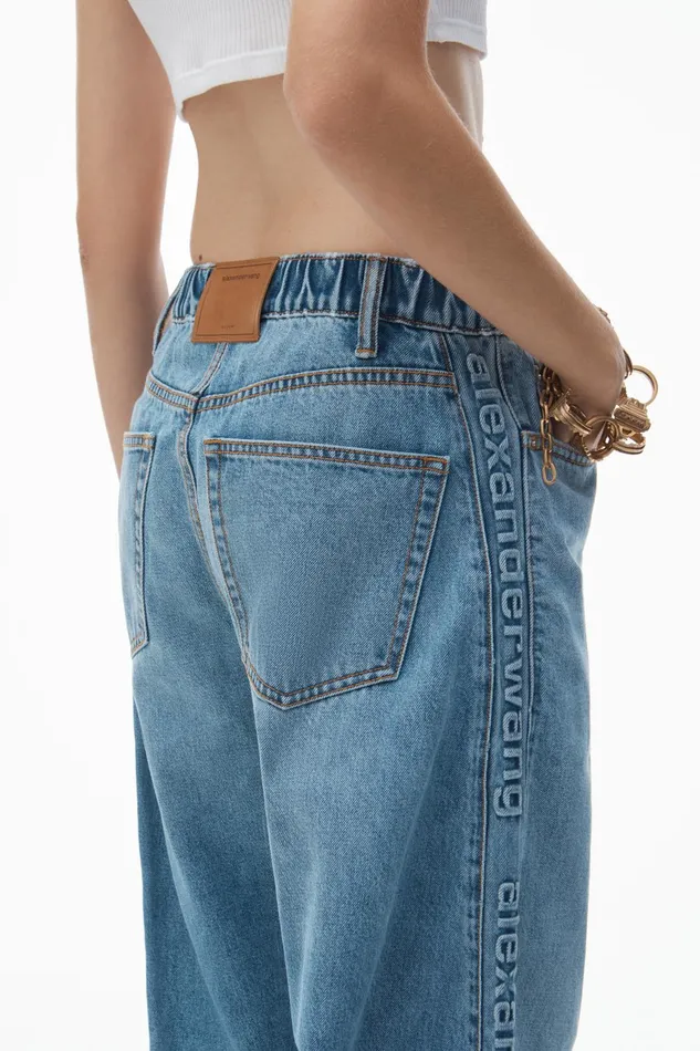 Alexander Wang Pants LogoEmbossed Balloon Jeans 8211 Women