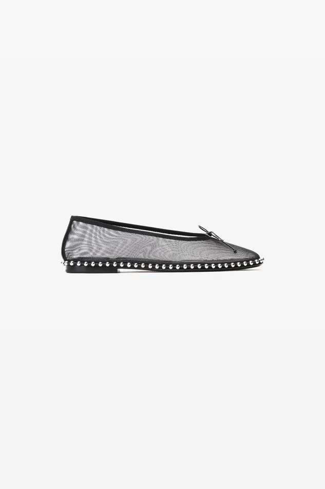 Alexander Wang Shoes Lina Ballchain Flat In Mesh 8211 Women