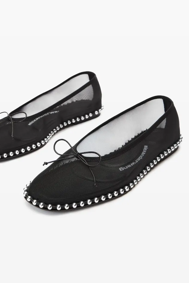Alexander Wang Shoes Lina Ballchain Flat In Mesh 8211 Women