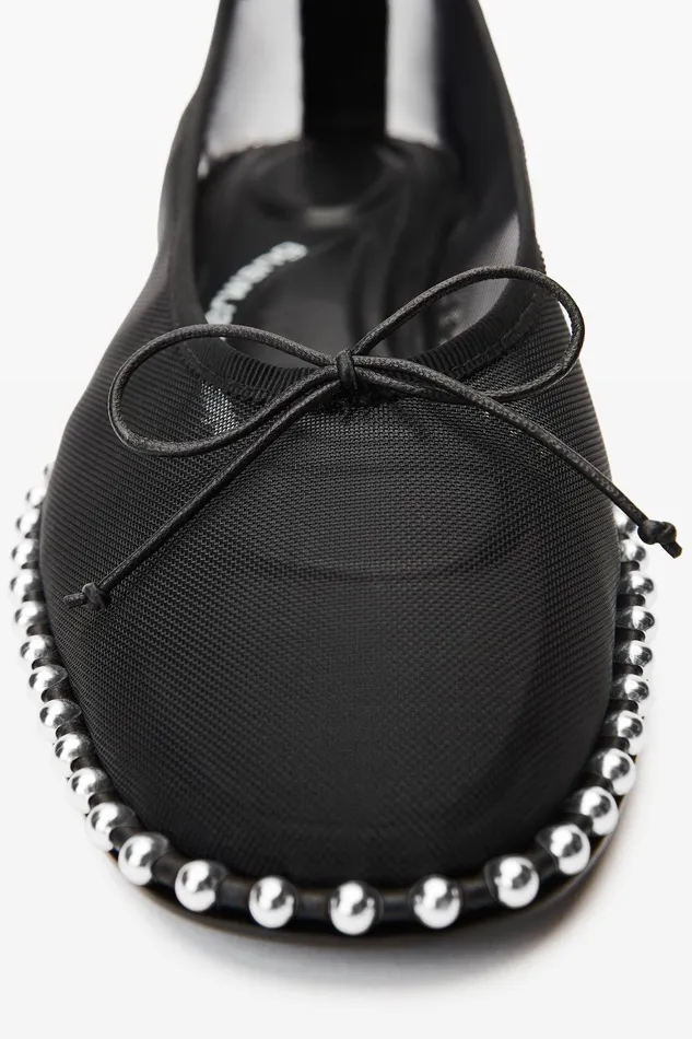 Alexander Wang Shoes Lina Ballchain Flat In Mesh 8211 Women