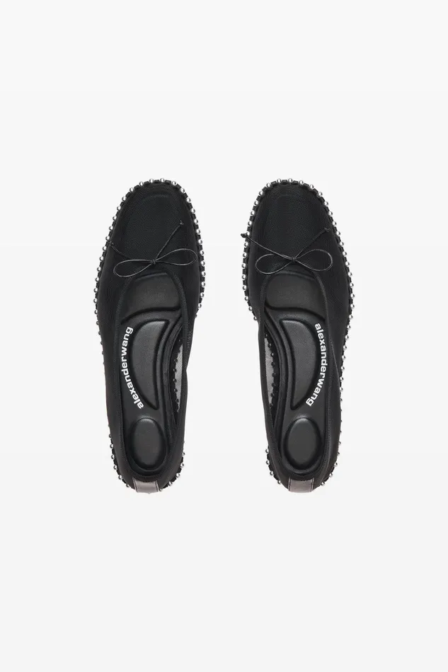 Alexander Wang Shoes Lina Ballchain Flat In Mesh 8211 Women