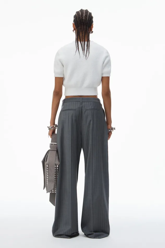 Alexander Wang Sweaters Logo Cropped Sweater Tee 8211 Women