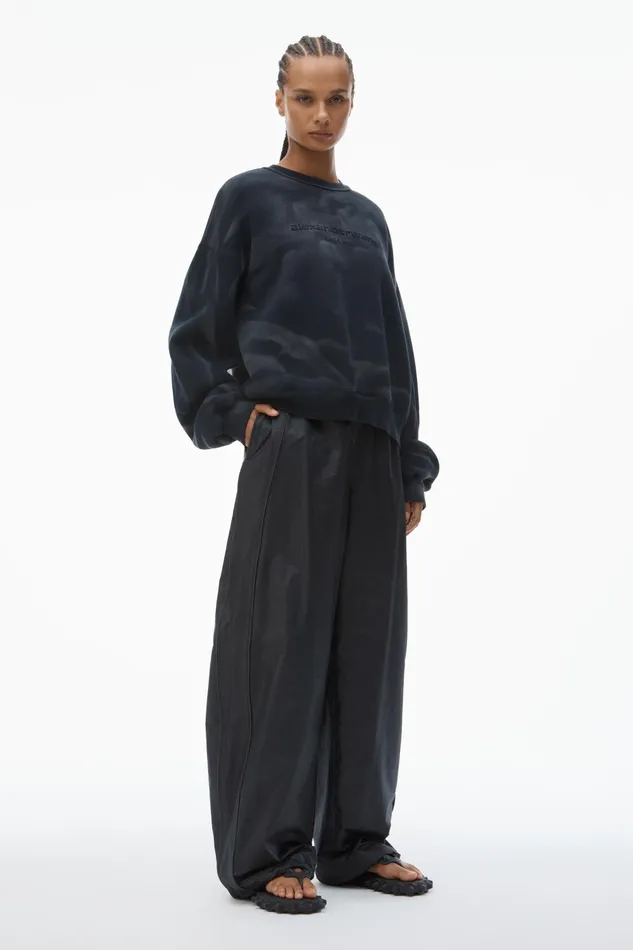 Alexander Wang Sweatshirts Oversize Unisex Sweatshirt 8211 MenWomen