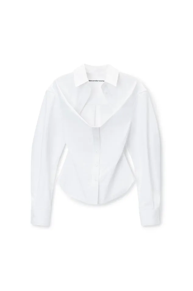 Alexander Wang Tops and Shirts Deconstructed ButtonUp Shirt 8211 Women