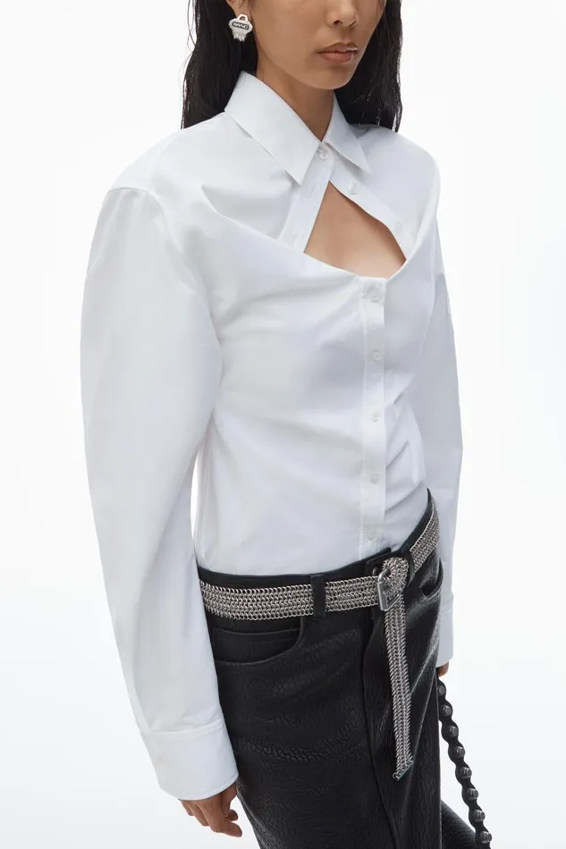 Alexander Wang Tops and Shirts Deconstructed ButtonUp Shirt 8211 Women