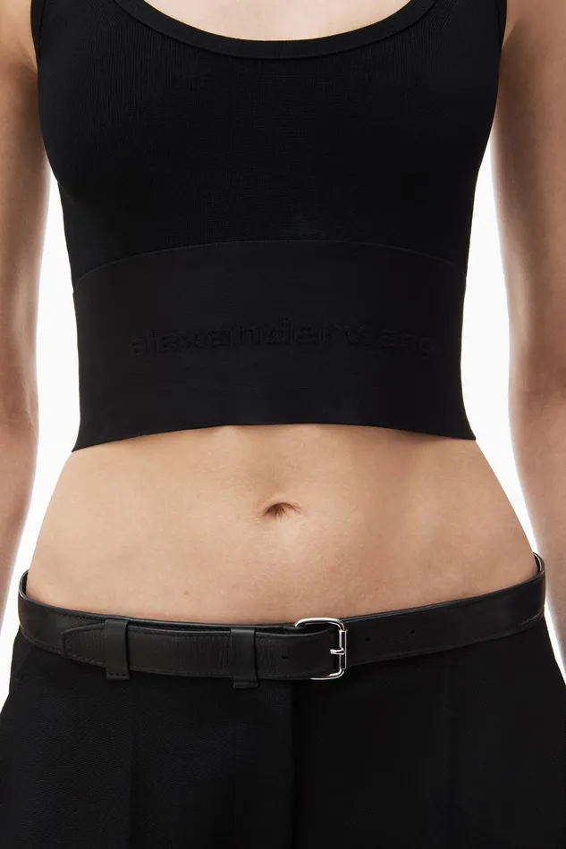 Alexander Wang Tops and Shirts Logo Elastic Scoopneck Bra Top 8211 Women