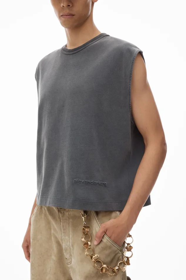 Alexander Wang Tops Men039s Muscle Tank In Cotton Jersey 8211 Men
