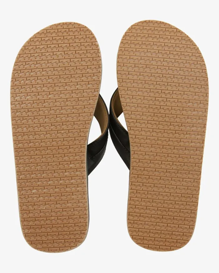 All Day Impact Cush Sandals Charcoal Men Billabong Flip Flops