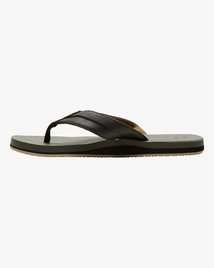 All Day Impact Cush Sandals Charcoal Men Billabong Flip Flops