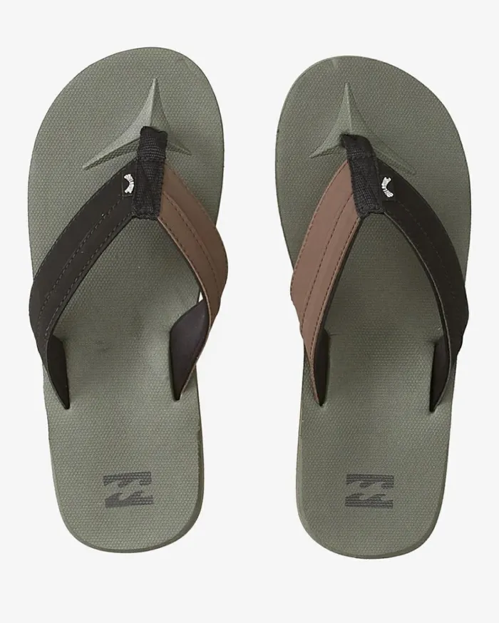 All Day Impact SlipOn Sandals Olive Men Billabong Flip Flops