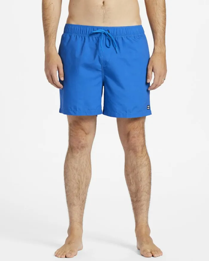 All Day Layback 16034 Boardshorts Cobalt Men Billabong Elastic Waist Boardshorts