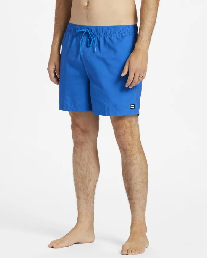 All Day Layback 16034 Boardshorts Cobalt Men Billabong Elastic Waist Boardshorts