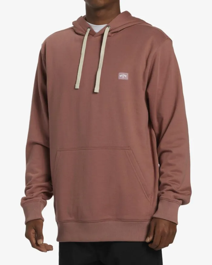 All Day Pullover Hoodie Rosewood Men Billabong Hoodies and Fleece