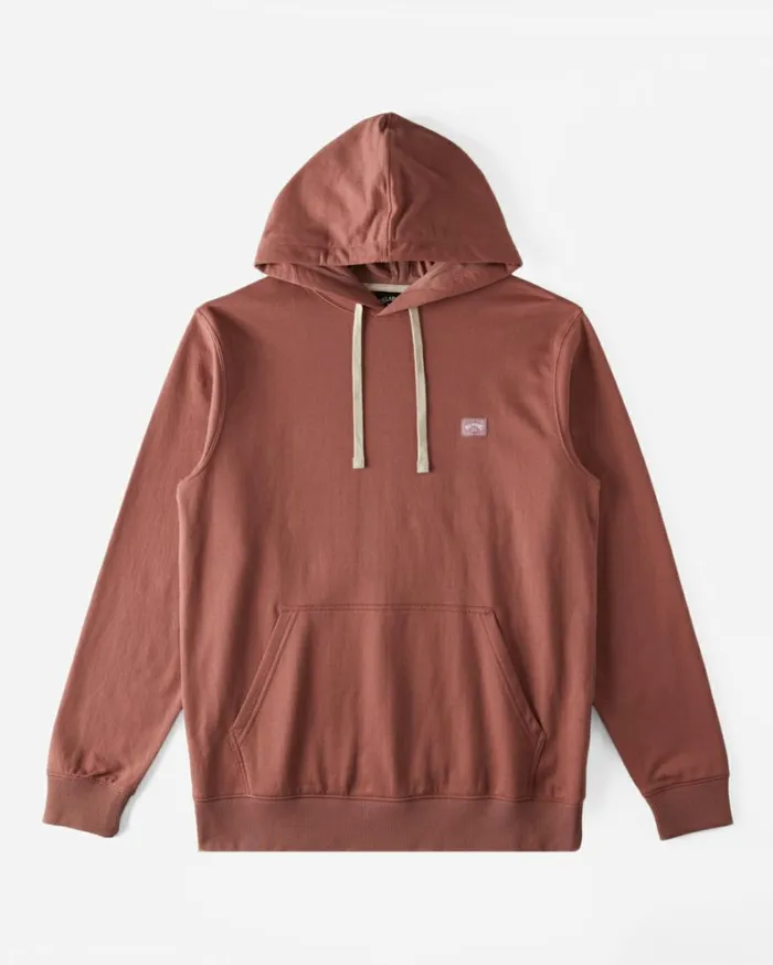 All Day Pullover Hoodie Rosewood Men Billabong Hoodies and Fleece