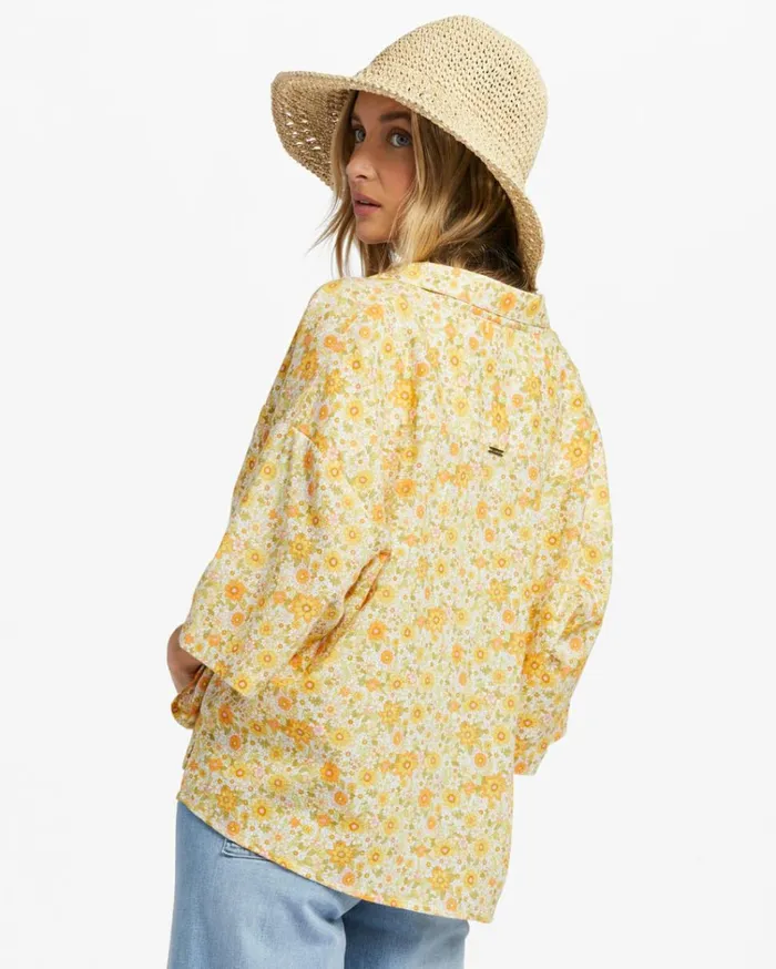 All Good ButtonDown Top Multi 1 Women Billabong Tops