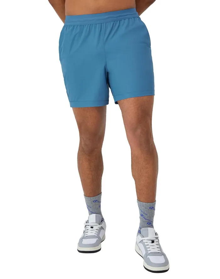 AllPurpose Shorts Arch Champion Logo 6034 Mountain Air Blueraindrop Blue Men Champion Shorts