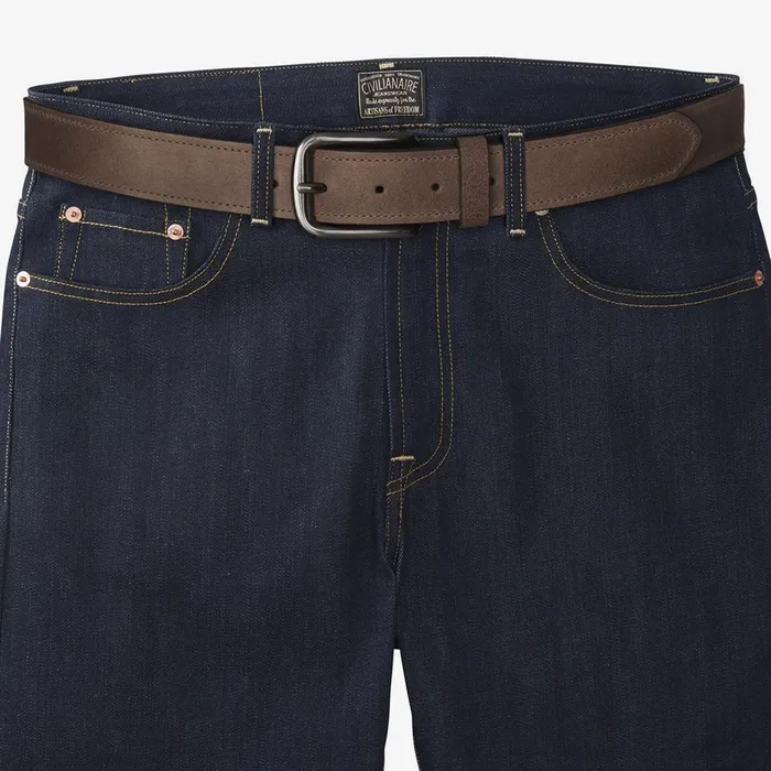 Allen Edmonds Atlantic Street Casual Belt Coffee Men Casual Belts