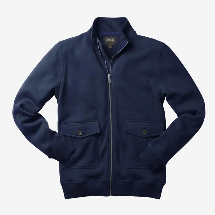 Allen Edmonds Bayside Full Zip Fleece Navy Men Outerwear