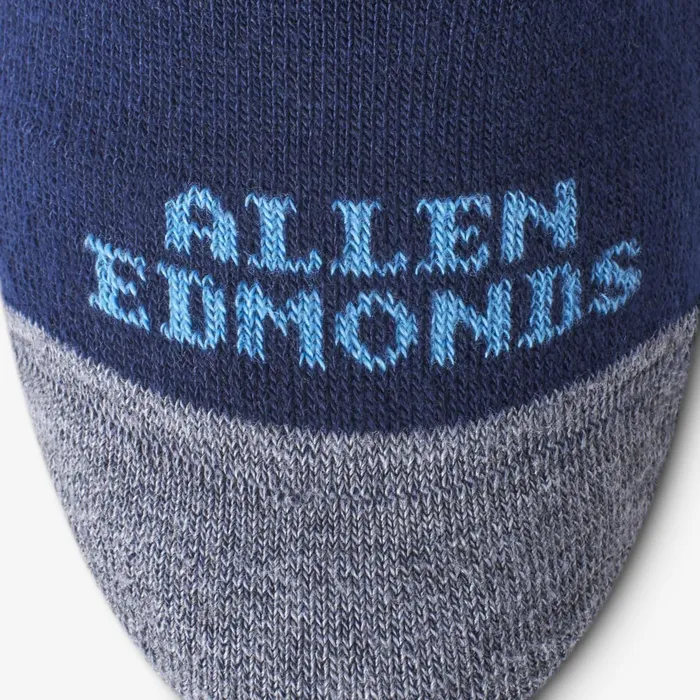 Allen Edmonds Boat Pattern Soft Touch PolyTencel Dress Socks Navy Men Socks
