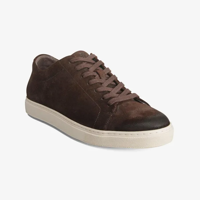 Allen Edmonds Canal Court Suede Sneaker Brown Men Sneakers