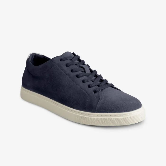 Allen Edmonds Canal Court Suede Sneaker Chambray Men Sneakers