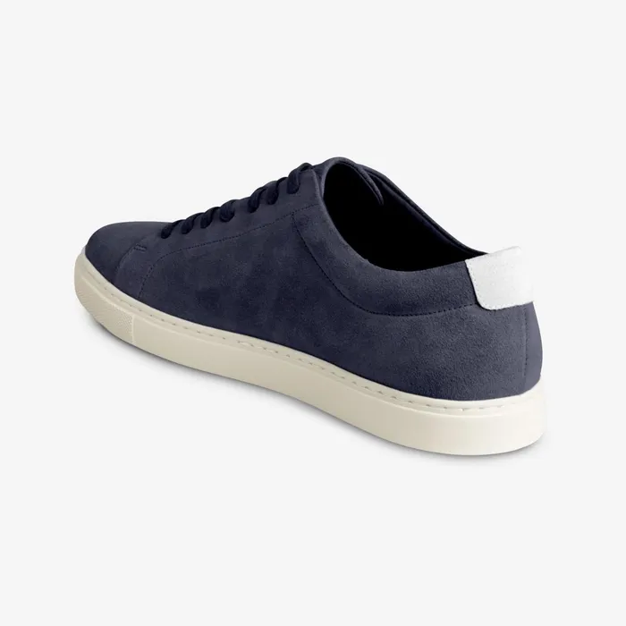 Allen Edmonds Canal Court Suede Sneaker Chambray Men Sneakers