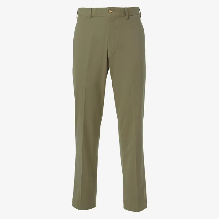 Allen Edmonds Classic Fit Smart Khaki Pants Olive Men Jeans Pants and Shorts
