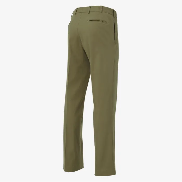 Allen Edmonds Classic Fit Smart Khaki Pants Olive Men Jeans Pants and Shorts