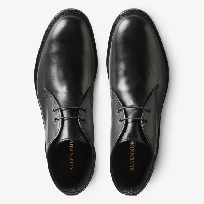Allen Edmonds Cyrus Chukka Boot Black Leather Men Business Casual