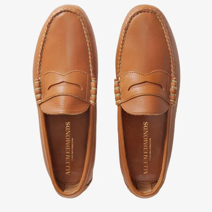 Allen Edmonds Daytona Driving Shoes Tan Fargo Men Boat Shoes and Driving Mocs