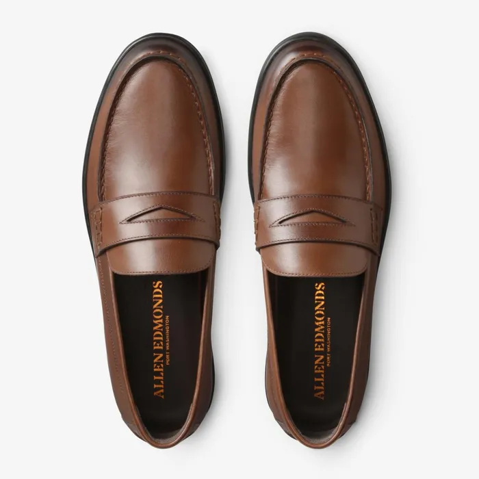 Allen Edmonds Driggs Penny Loafer Coffee Men Loafers and SlipOns