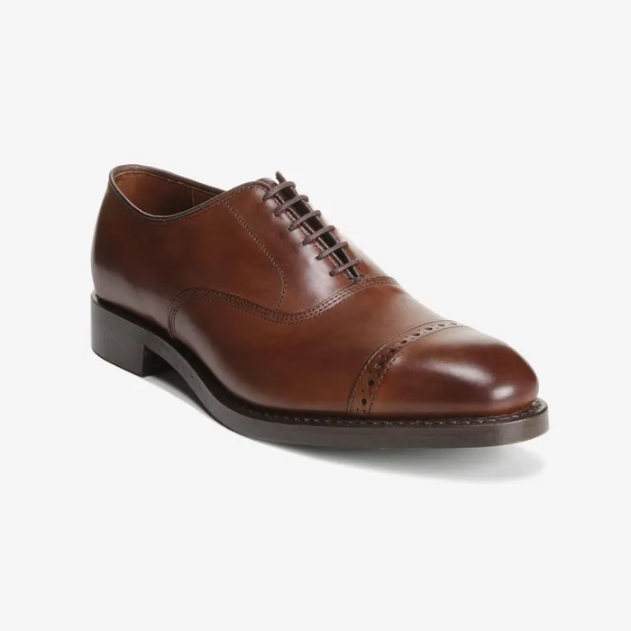 Allen Edmonds Fifth Avenue CapToe Oxford With Dainite Rubber Sole Coffee Men Wide Width Shoes