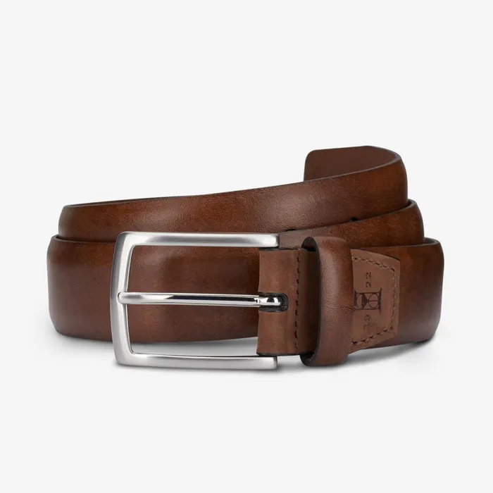Allen Edmonds Glass Avenue Belt Cigar Brown Men Dress Belts