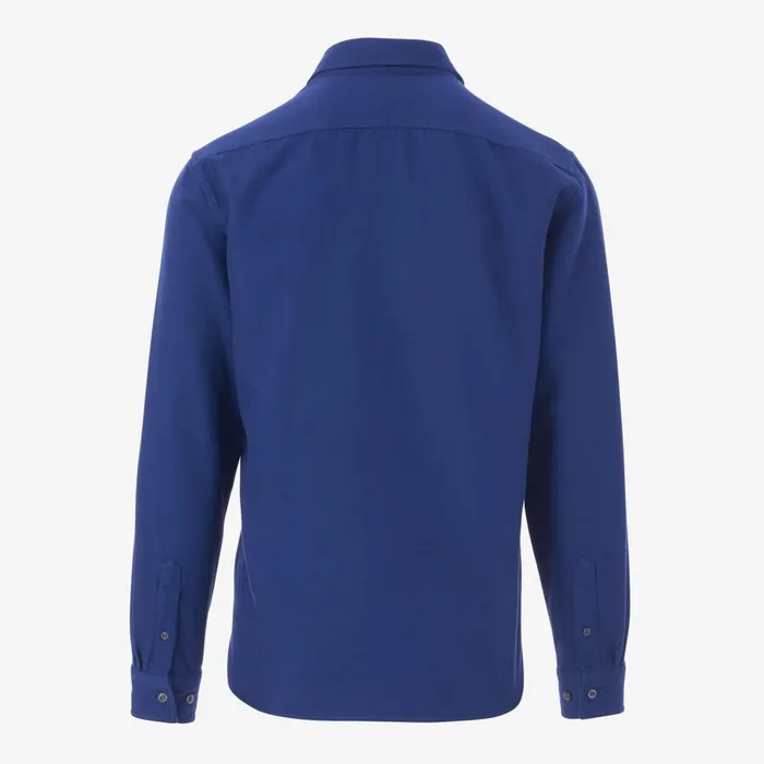 Allen Edmonds Heavyweight Stretch Work Shirt Blue Men Shirts and Sweaters