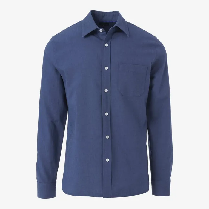 Allen Edmonds Indigo Cotton Sport Shirt Indigo Denim Men Shirts and Sweaters
