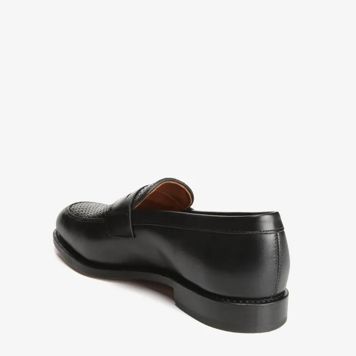 Allen Edmonds Lake Bluff Weave Dress Loafer Black Men Loafers and SlipOns