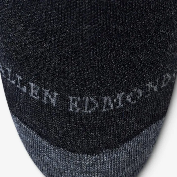 Allen Edmonds Logan Maxwell Fashion Sock Charcoal Men Socks