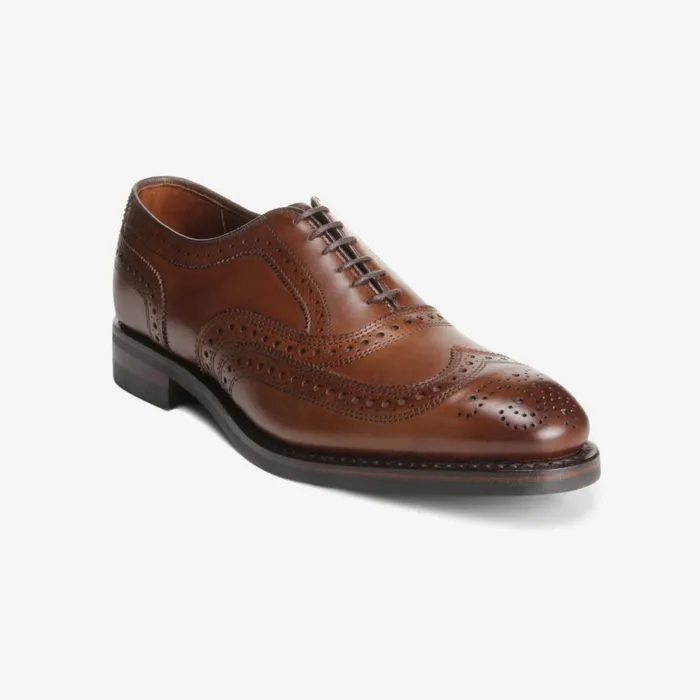 Allen Edmonds McAllister Wingtip Oxford With Dainite Rubber Sole Coffee Men Oxfords and Derbys