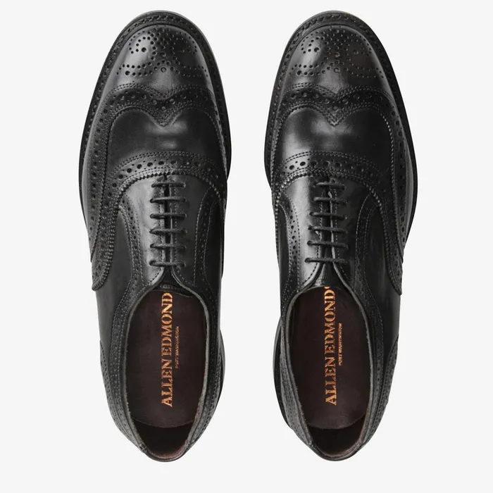 Allen Edmonds McTavish Oxford Wingtip Dress Shoe Black Men Made In The Usa