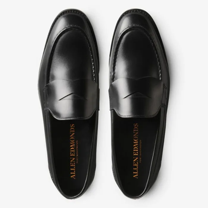 Allen Edmonds Mercer Street Penny Loafer Black Calfskin Men Loafers and SlipOns