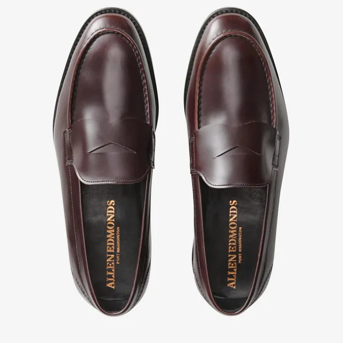 Allen Edmonds Mercer Street Penny Loafer Mahogany Men Loafers and SlipOns